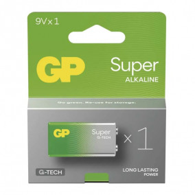 Batéria GP SUPER alkalické 9V  (6LR61) (B01511)